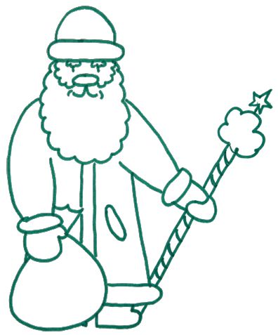 Weihnachtsmann Zeichnung Einfach - KibrisPDR