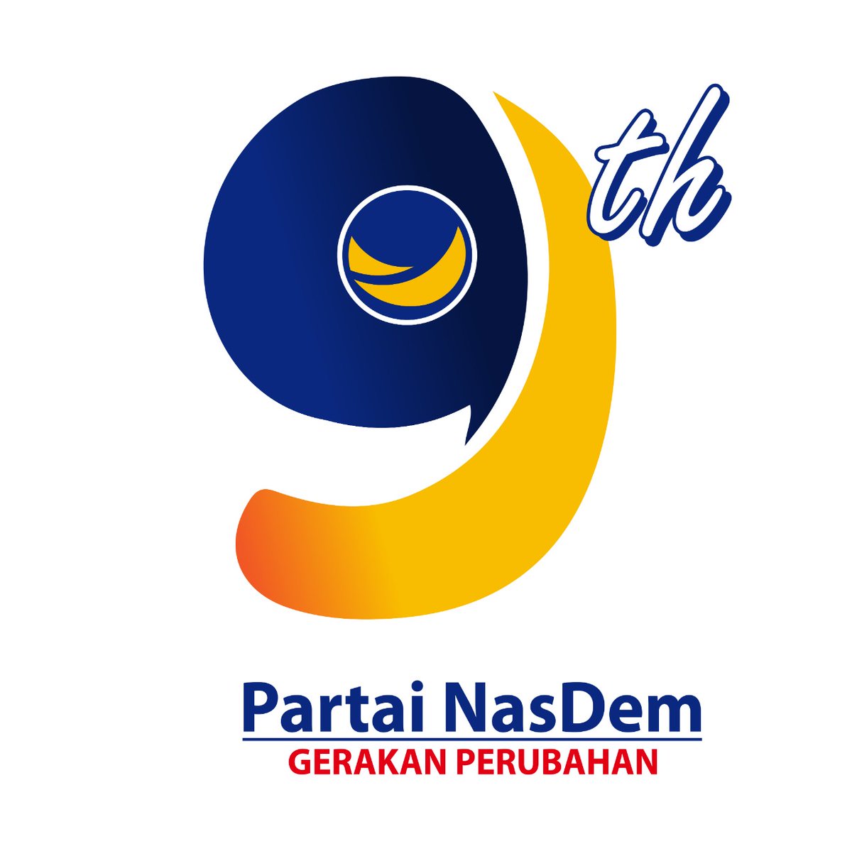 Detail Logo Partai Nasdem Nomer 18