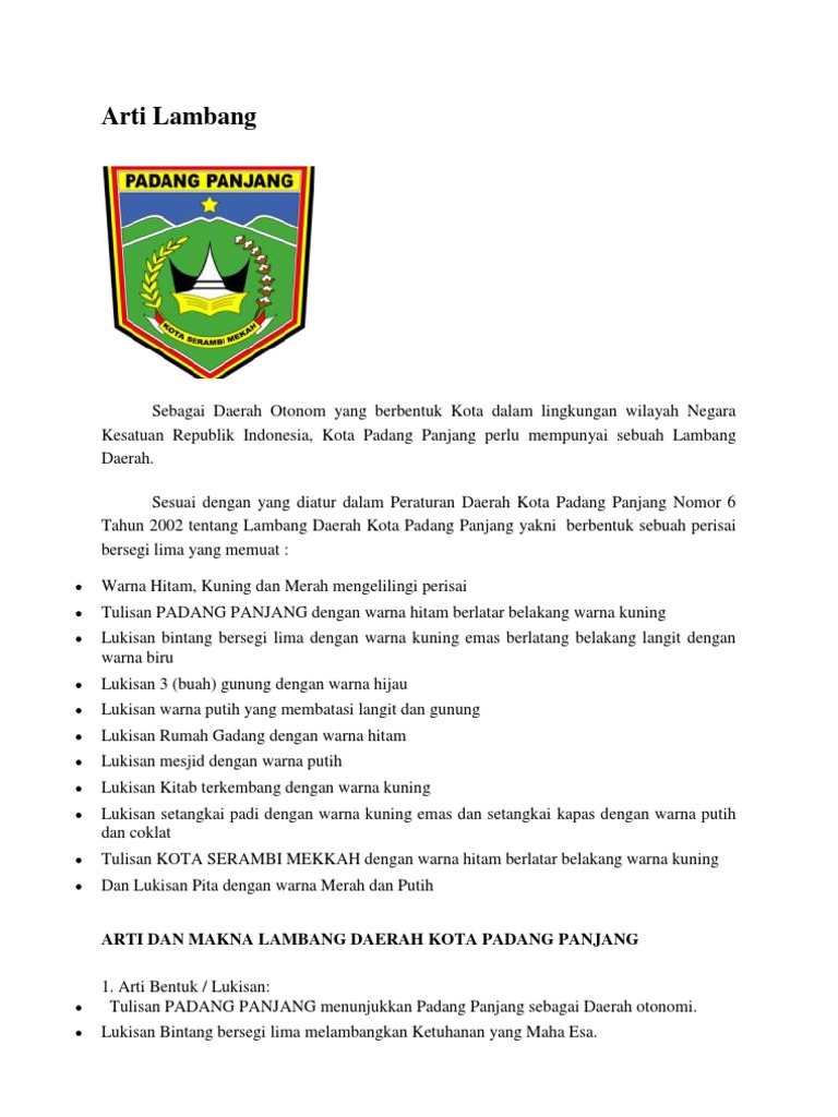 Detail Logo Pemerintah Kota Padang Nomer 35