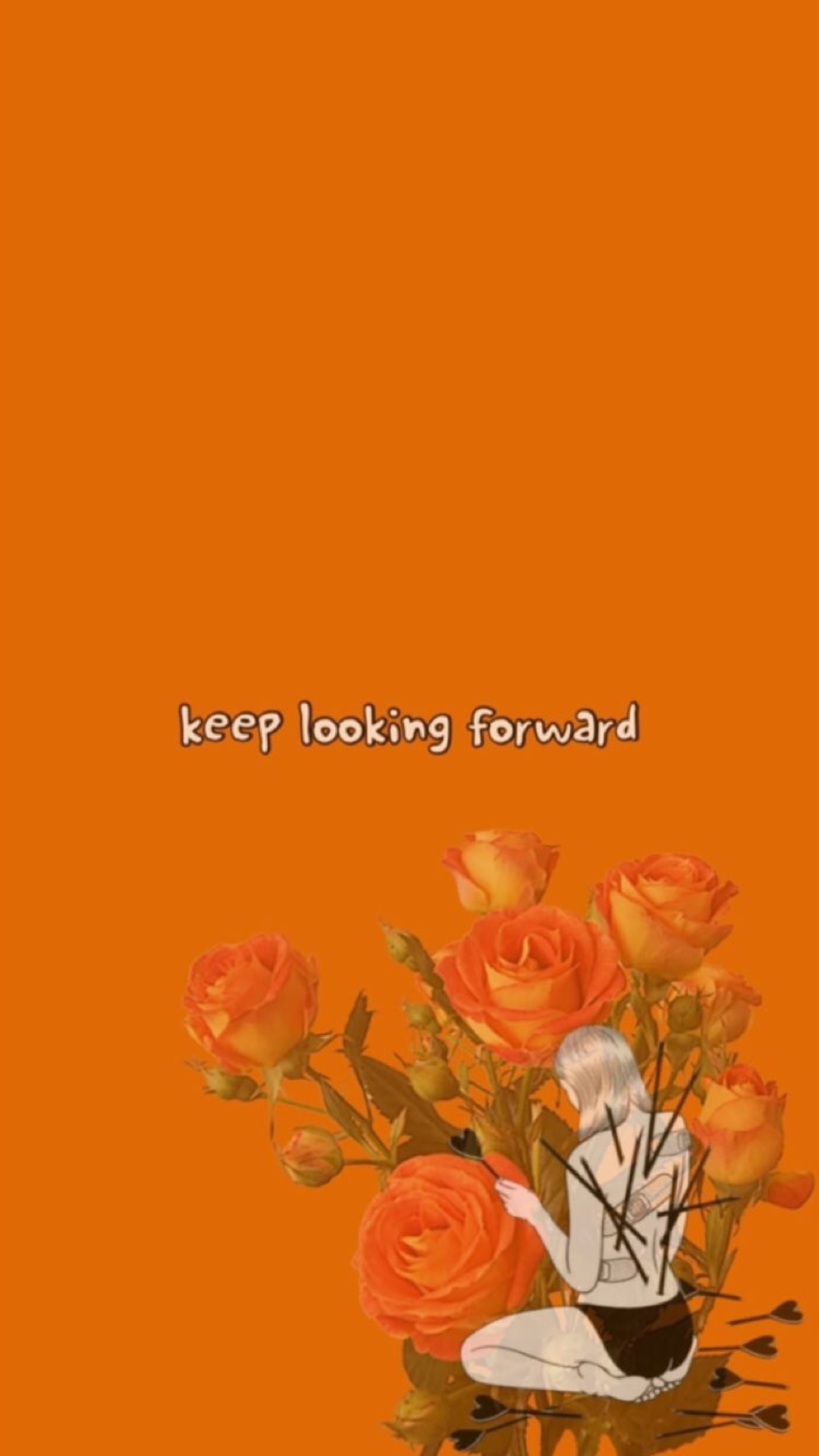 Detail Orange Background Tumblr Nomer 12