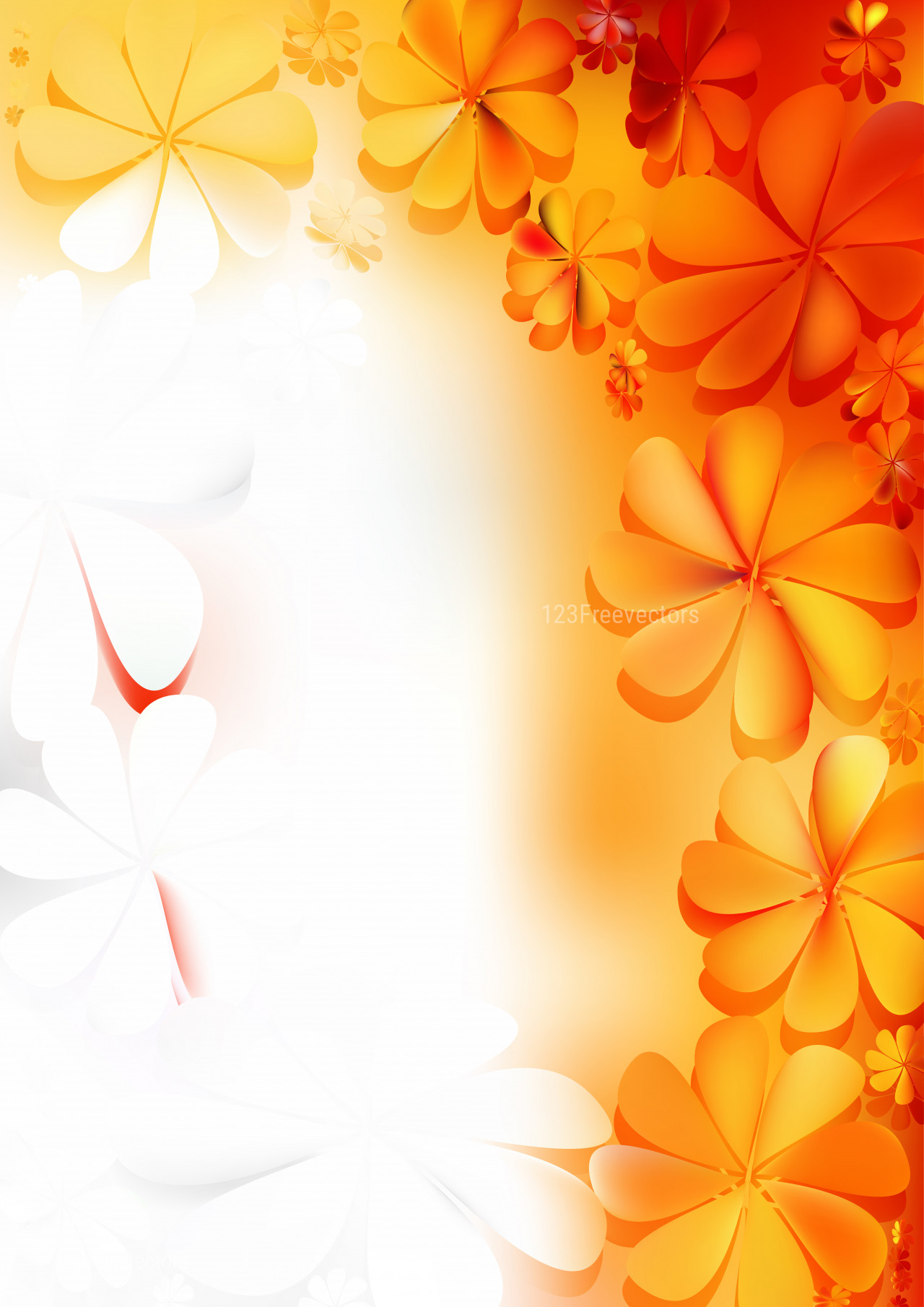 Detail Orange Flower Background Nomer 20