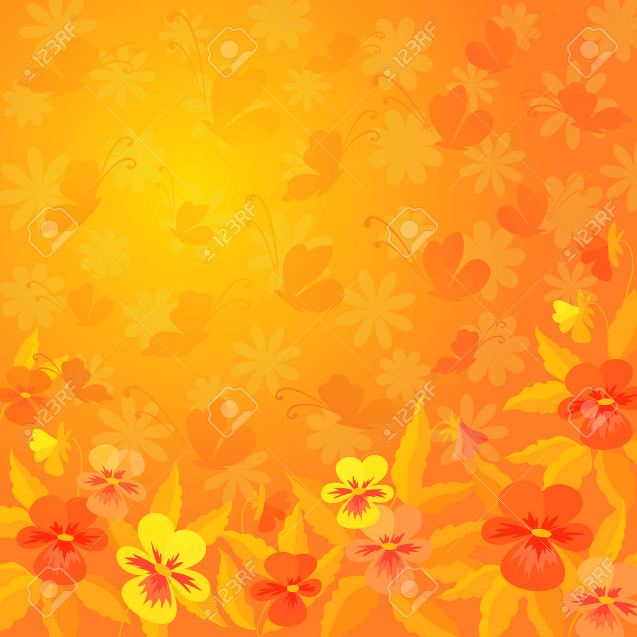 Detail Orange Flower Background Nomer 9