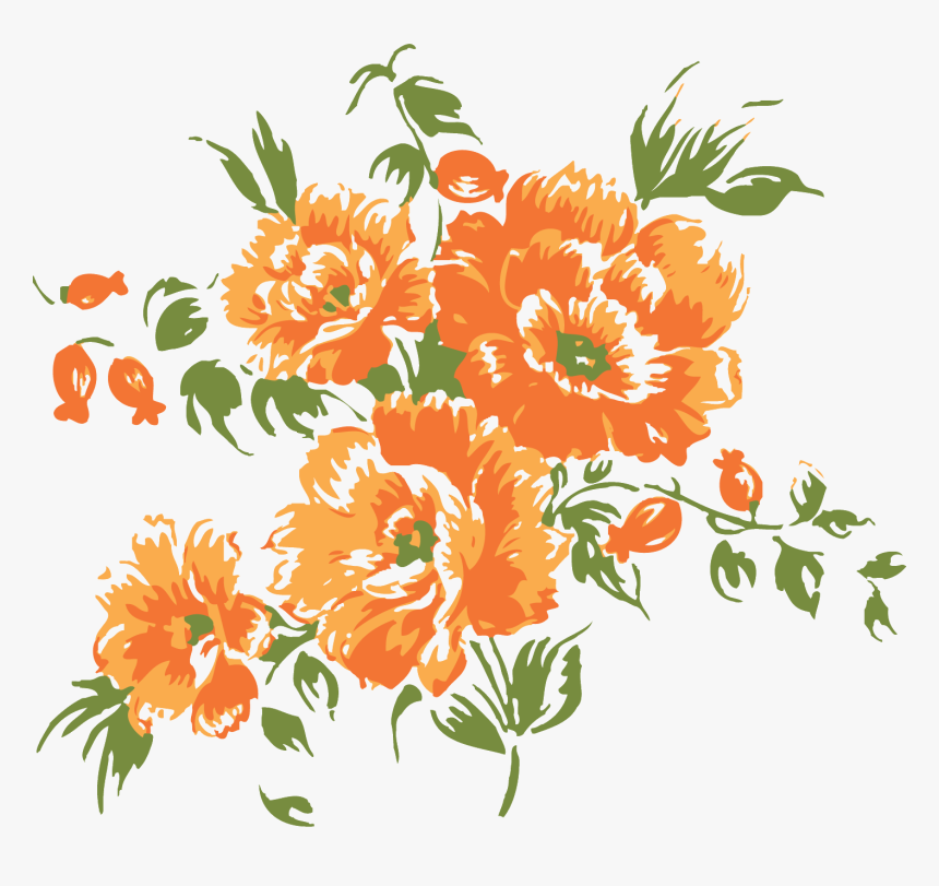 Detail Orange Flower Png Nomer 16
