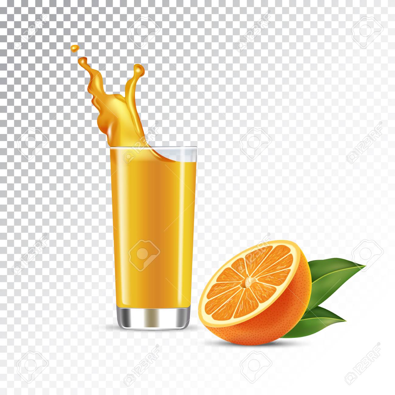 Detail Orange Juice Transparent Background Nomer 37