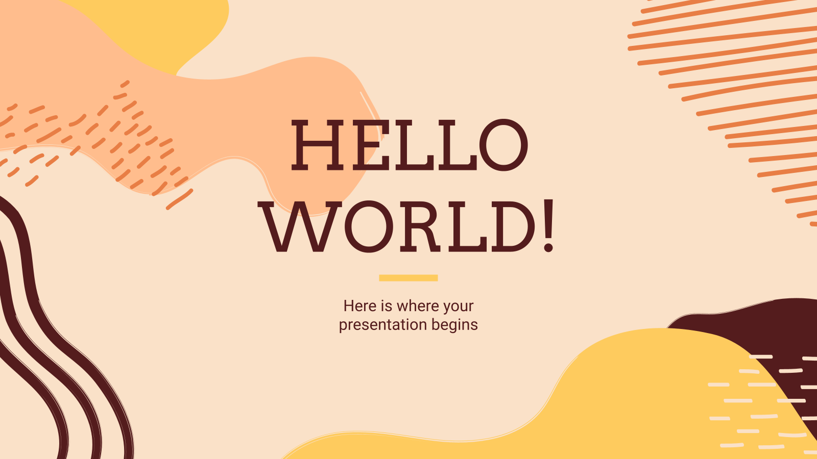 Detail Orange Ppt Template Nomer 15