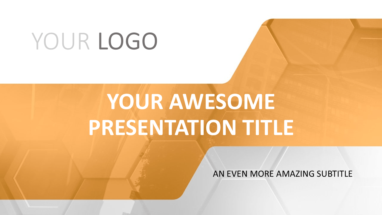 Detail Orange Ppt Template Nomer 48