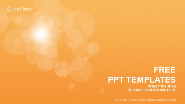 Detail Orange Ppt Template Nomer 9
