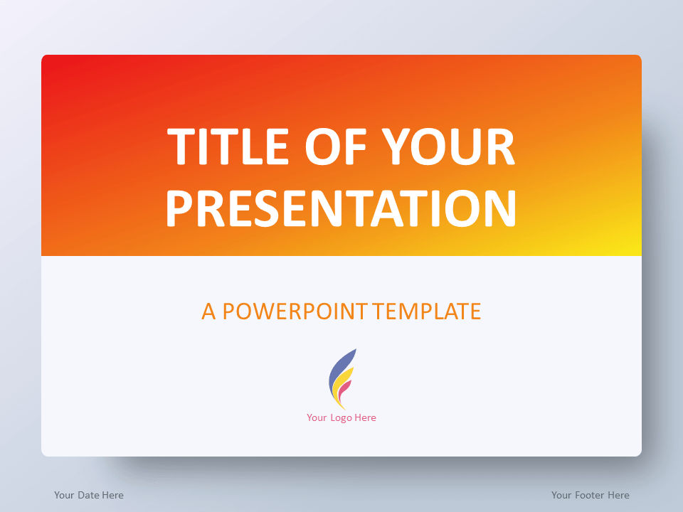 Detail Orange Ppt Template Nomer 10