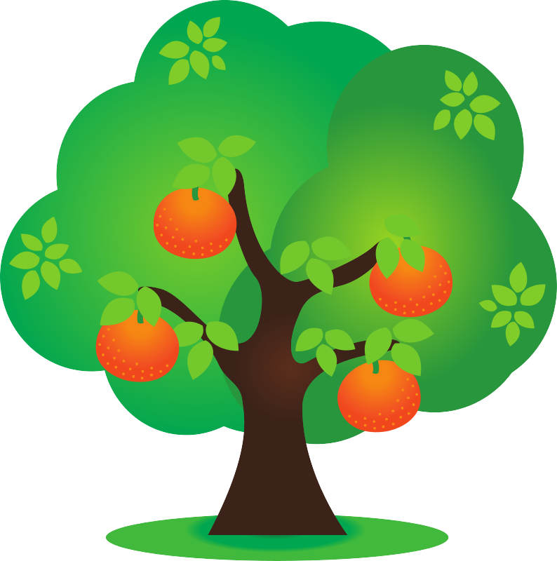 Detail Orange Tree Clipart Nomer 24