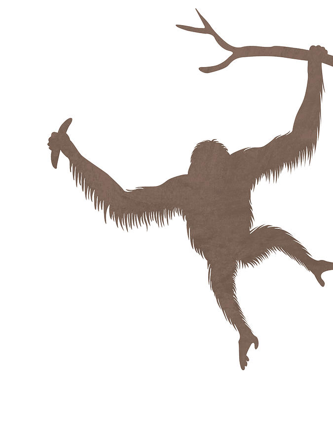 Detail Orangutan Silhouette Nomer 13