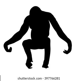 Detail Orangutan Silhouette Nomer 15