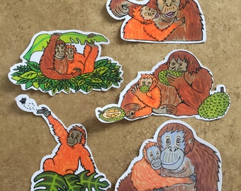 Detail Orangutan Stickers Nomer 24