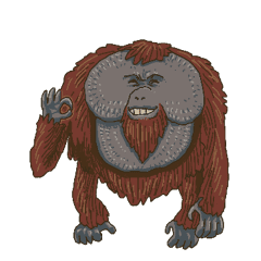 Detail Orangutan Stickers Nomer 33