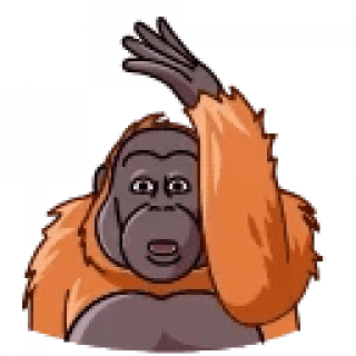 Detail Orangutan Stickers Nomer 54