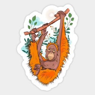 Detail Orangutan Stickers Nomer 7