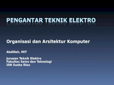 Detail Organisasi Dan Arsitektur Komputer Ppt Nomer 28