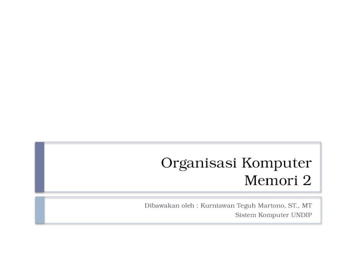 Detail Organisasi Dan Arsitektur Komputer Ppt Nomer 32