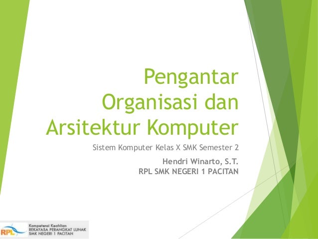 Detail Organisasi Dan Arsitektur Komputer Ppt Nomer 6