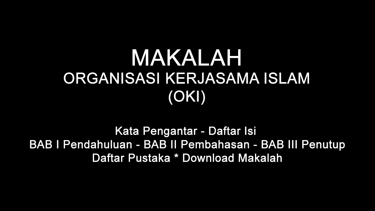 Detail Organisasi Kerjasama Islam Nomer 49