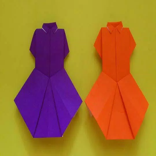 Detail Origami Baju Pengantin Nomer 40
