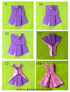 Detail Origami Baju Pengantin Nomer 8