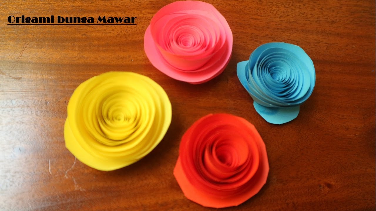 Detail Origami Bunga Mawar Nomer 15