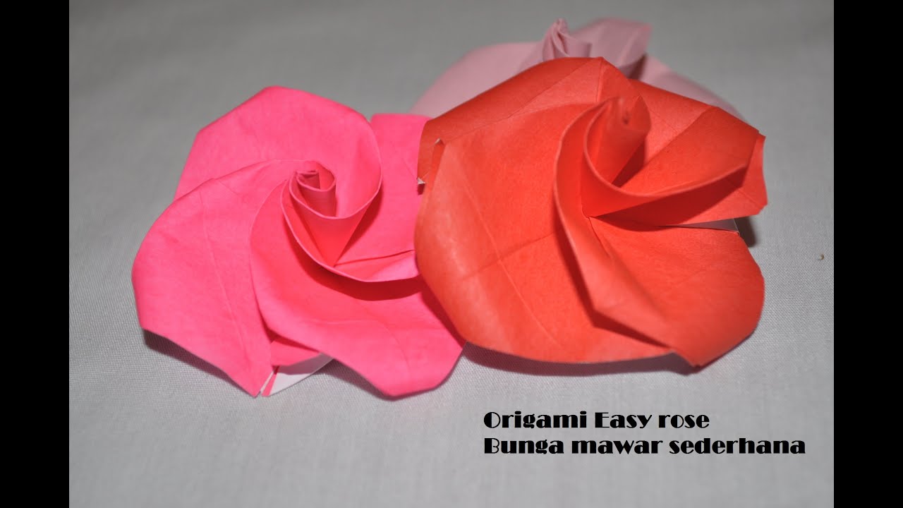 Detail Origami Bunga Mawar Nomer 19