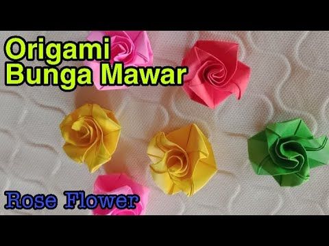 Detail Origami Bunga Mawar Nomer 38