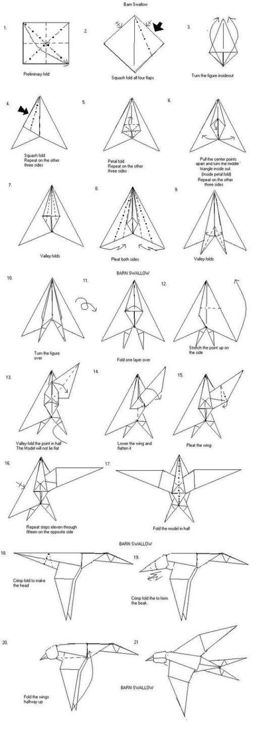 Detail Origami Burung Elang Nomer 19