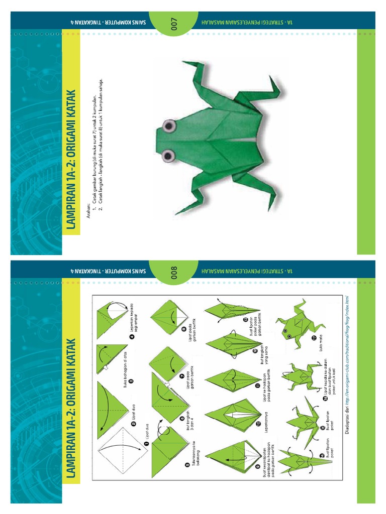 Detail Origami Katak Lompat Nomer 47