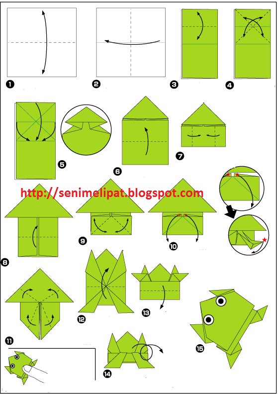 Detail Origami Kodok Loncat Nomer 8