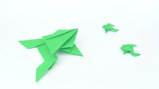 Detail Origami Kodok Loncat Nomer 9