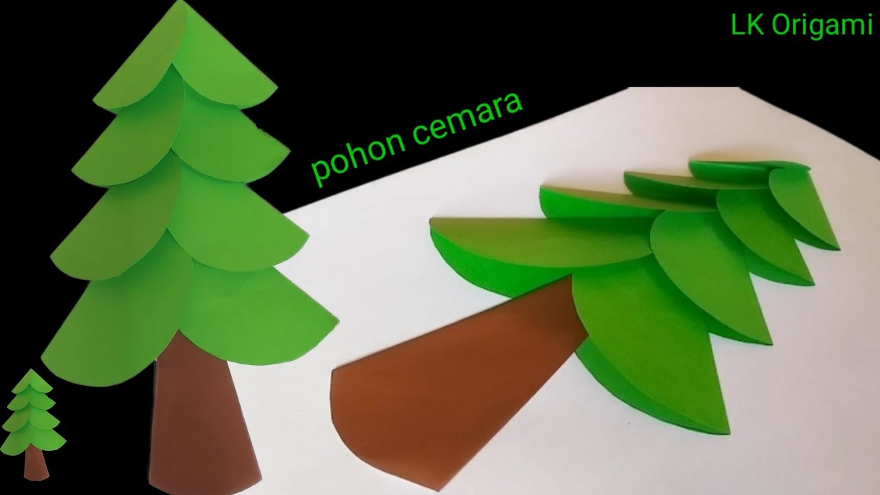 Origami Pohon Cemara - KibrisPDR