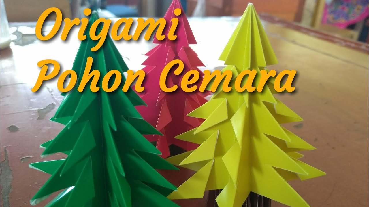 Detail Origami Pohon Cemara Nomer 2