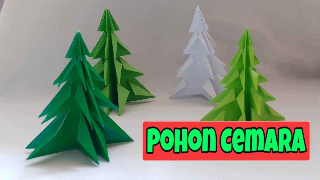Detail Origami Pohon Cemara Nomer 3