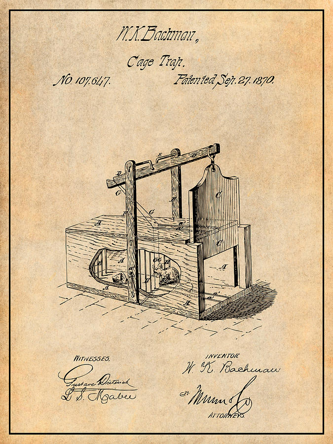 Detail Original Mouse Trap Patent Nomer 21