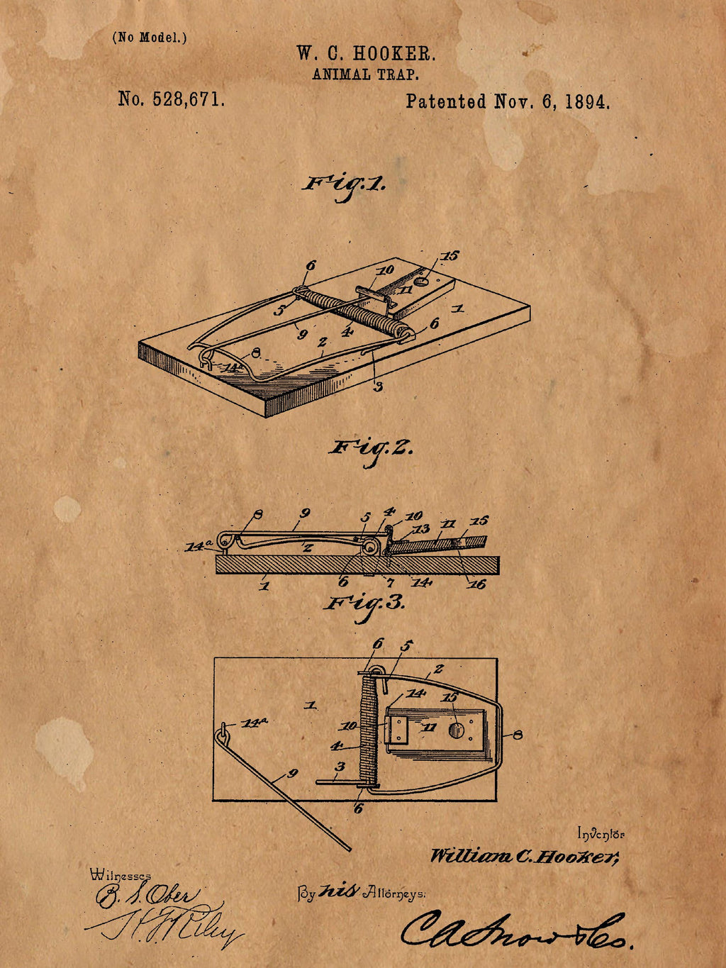 Detail Original Mouse Trap Patent Nomer 40