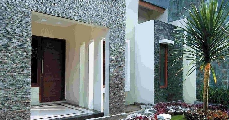 Detail Ornamen Batu Alam Rumah Minimalis Nomer 47
