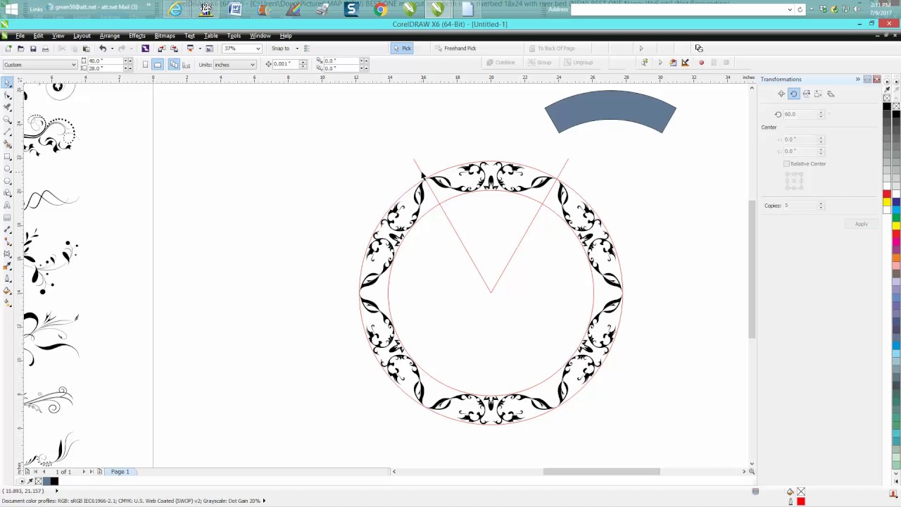 Detail Ornamen Coreldraw Nomer 13