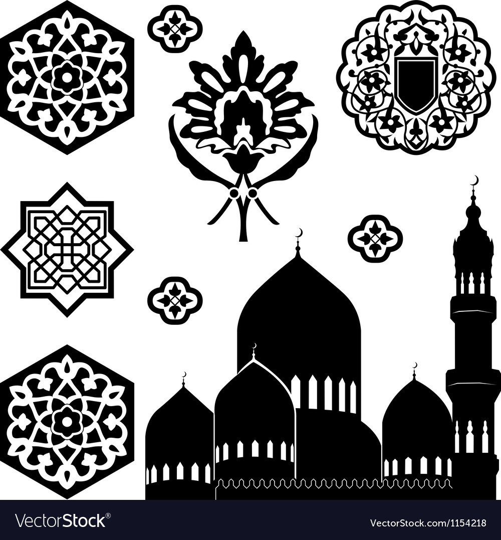 Detail Ornamen Islam Cdr Nomer 33