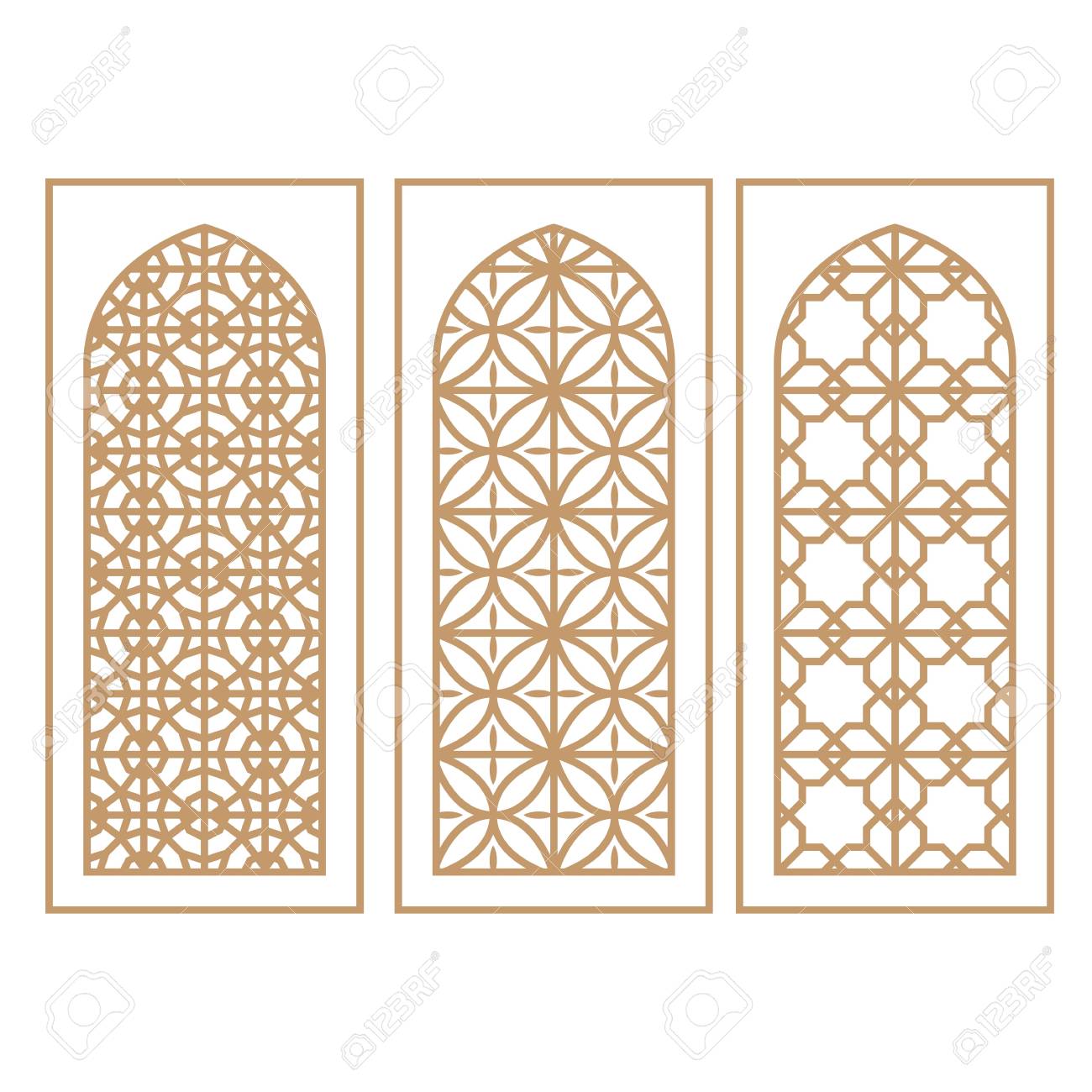 Detail Ornamen Masjid Vector Nomer 21