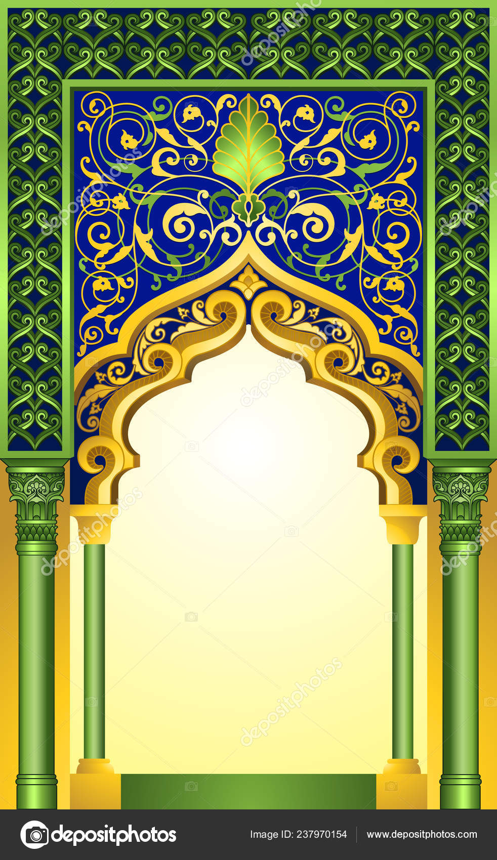 Detail Ornamen Masjid Vector Nomer 22