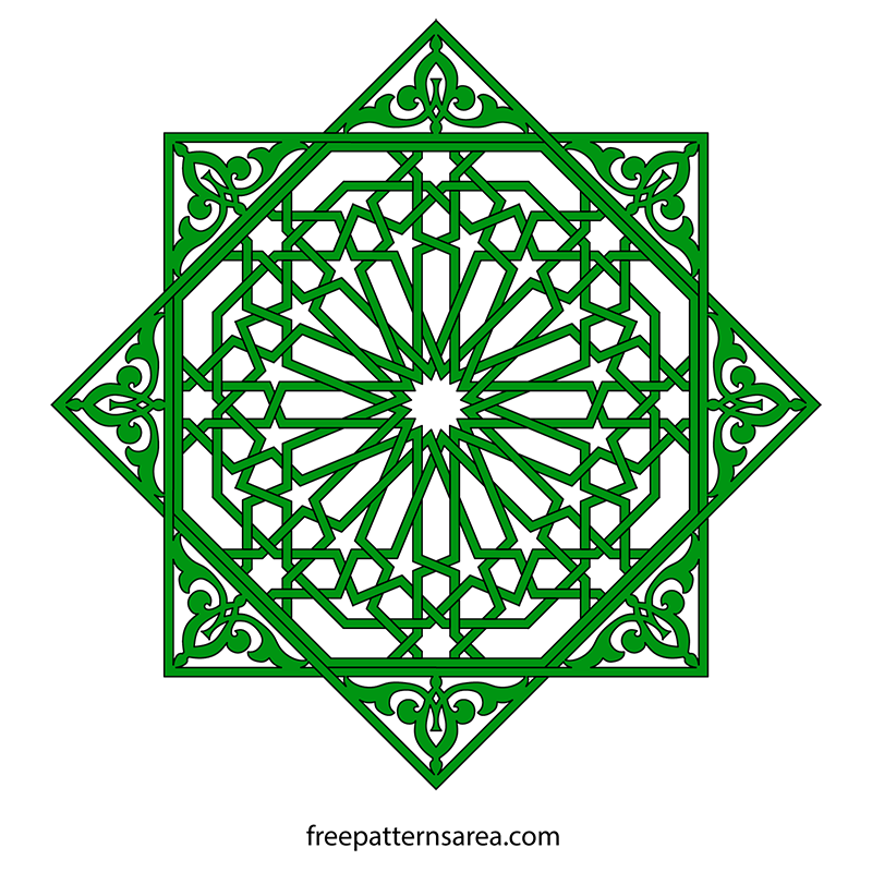 Detail Ornamen Masjid Vector Nomer 23