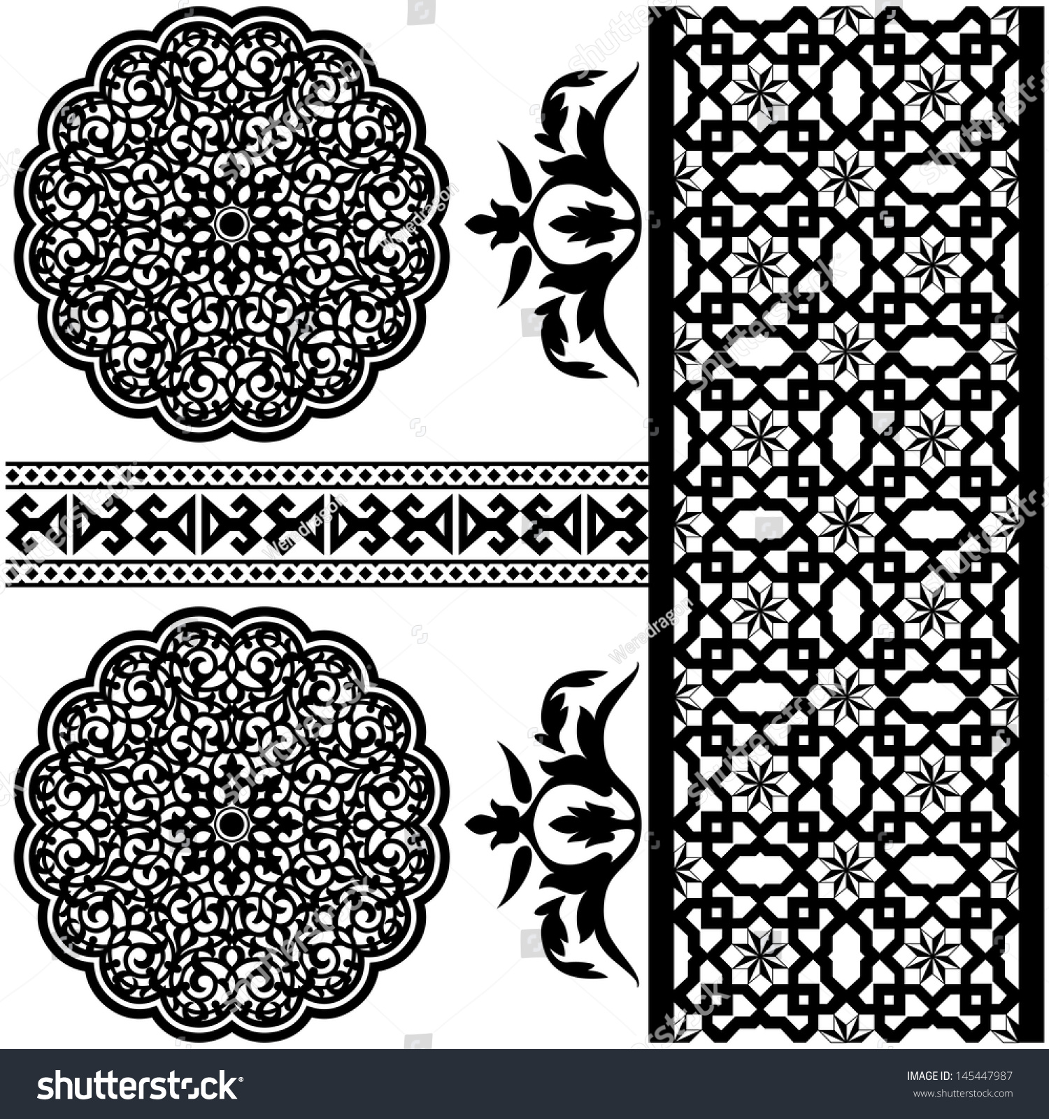 Detail Ornamen Masjid Vector Png Nomer 46