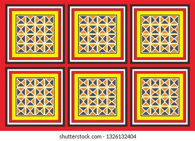 Detail Ornamen Motif Geometris Nomer 55