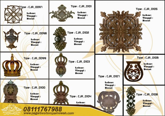 Detail Ornamen Pagar Besi Nomer 14