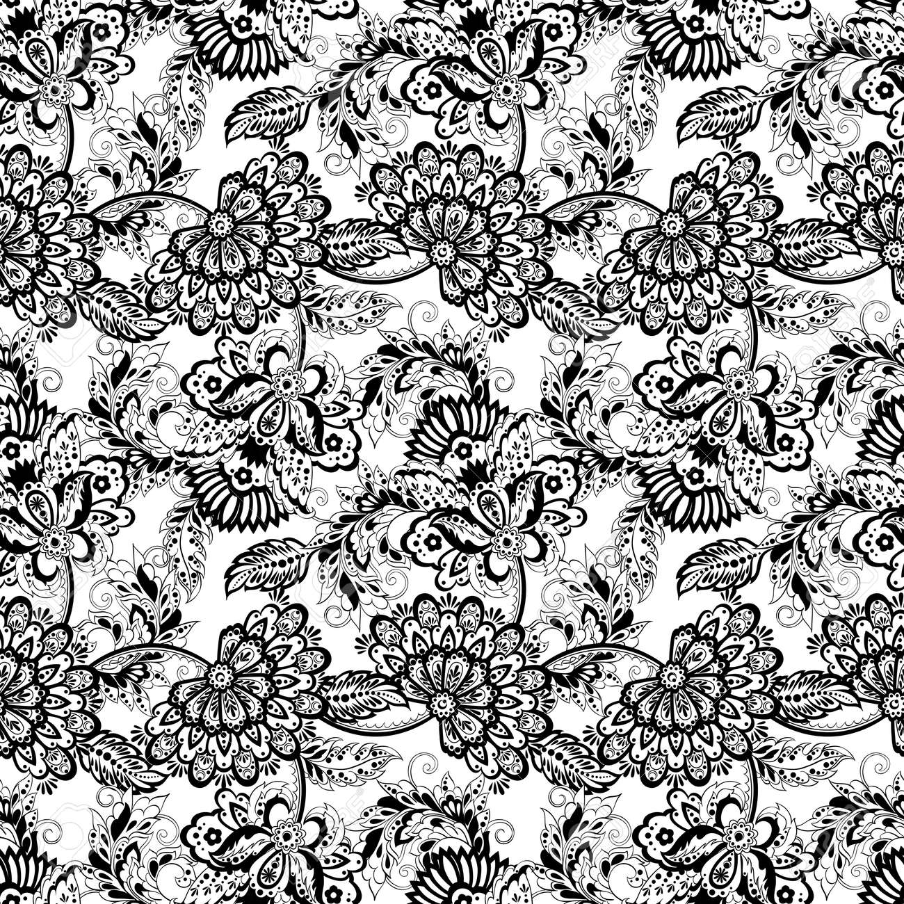 Detail Ornament Batik Vector Nomer 20