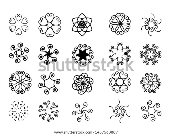 Detail Ornament Batik Vector Nomer 4