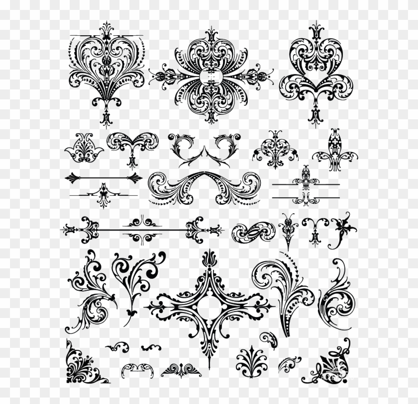 Detail Ornament Vector Hd Nomer 32