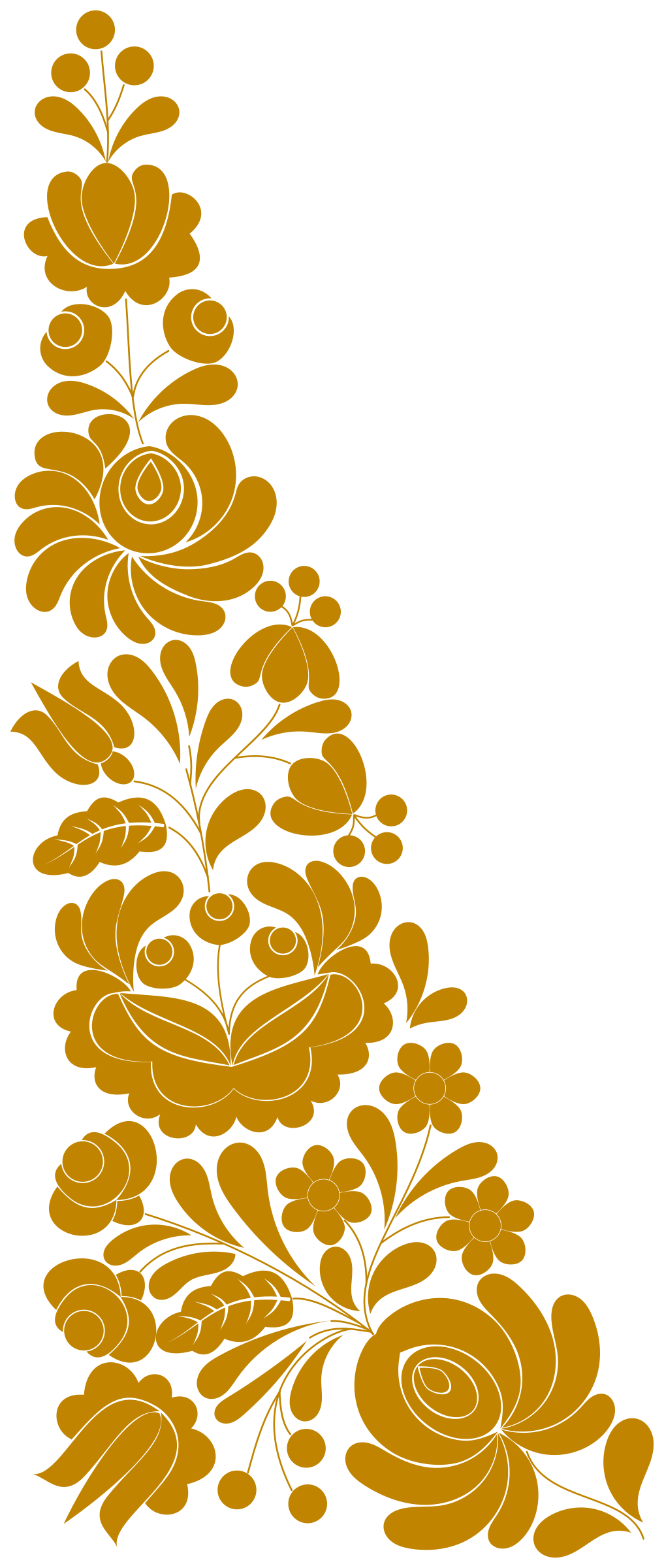 Detail Ornament Vector Png Gold Nomer 38